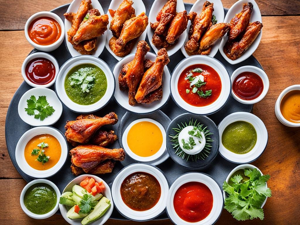 serving smoked chicken wings image